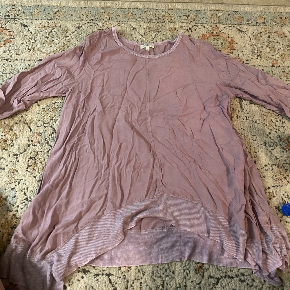 blush pink flowy top